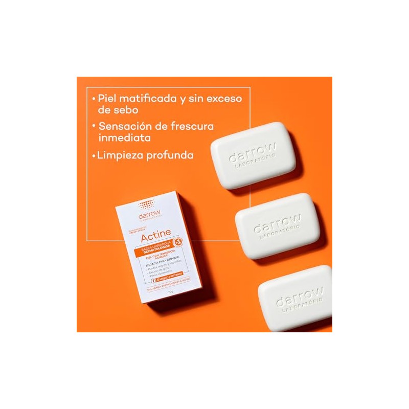 DARROW, Actine Barra Limpiadora Dermatológica, Para Piel Grasa o con