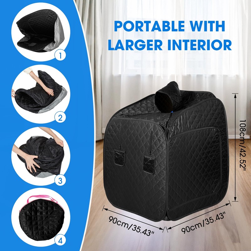 VARIPOWDER Portable Steam Sauna for Home Spa, Sauna Tent with