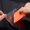 EHDIS Small Squeegee 2pcs Soft Rubber PPF Squeegee Wrapping Scraper