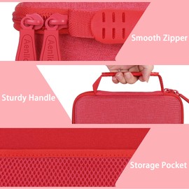 Aenllosi Hard Carrying Case Compatible with Air Hogs Zero Gravity Race Car,Storage Box for Zero Gravity Sprint Wall Climber & Charging Cable(Case Only,Red)