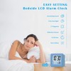 Plumeet Digital Alarm Clock Kids Clock with Snooze and White