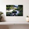 ElephantStock - Waterfall In Forest Wall Art - Horizontal Canvas