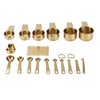 18PCS Measuring Cup Stainless Steel Gold Coffee Spoon Cup Set