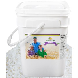 Wheatland™ White Rice • Delicious • Healthy Food Option • 20 lbs. Bulk Rice • Mylar and Bucket Provide 25 Year Shelf Life • Emergency Food Storage • Non-GMO • High Trust Seller • 40 Year Legacy of Prepping