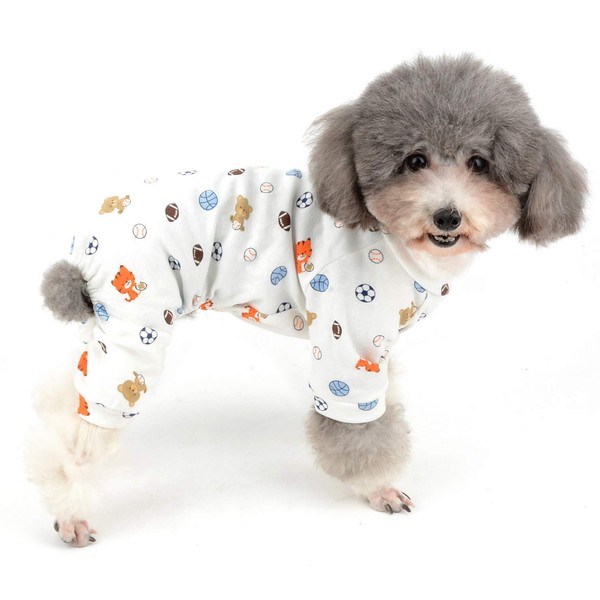 Zunea Small Dog Jumpsuit Pyjamas Overalls Soft Cotton Rompers Puppy