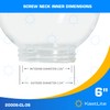 KastLite 6" Clear Acrylic Lamp Post Globe | Smooth Textured