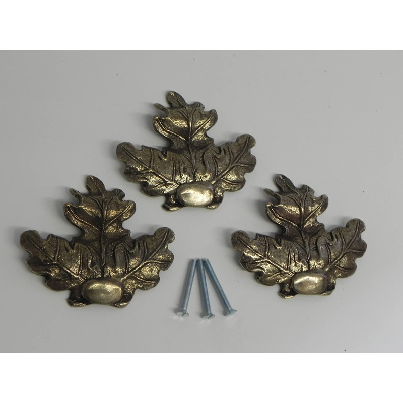 Pack of 3 Oak Leaves Cover Leaf Decoration Large with