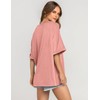 UEU Summer Oversized Tops for Women Crewneck Loose Fit T-Shirt