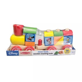 Melissa & Doug Wooden Stacking Train Mickey Mouse Educational Learning Toy 2+