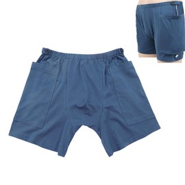 Siomlana Fistula Pants,Urinary Drainage Pants Catheter Pants,Incontinence Care TrousersOstomy Drainage Bag Care Pants,Urine Bag Pants for Biliary Catheters,Suprapubic,Nephrostomy(Man,Blue,XL)