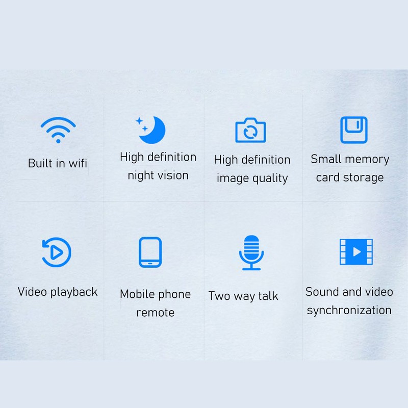 Security Camera Wifi 1080P APP Connection HD Night Vision Indoor
