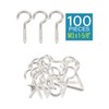 100 Pcs 1-5/8" Stainless Steel 304 Eye Hooks – Heavy