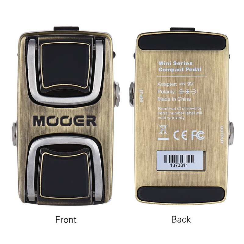 MOOER The Wahter Wah Guitar Effect Pedal Pressure Sensing Switch