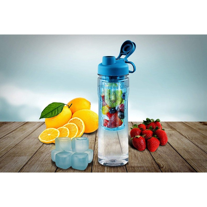 Fruit Infuser Tritan Water Bottle, Green, 28 oz