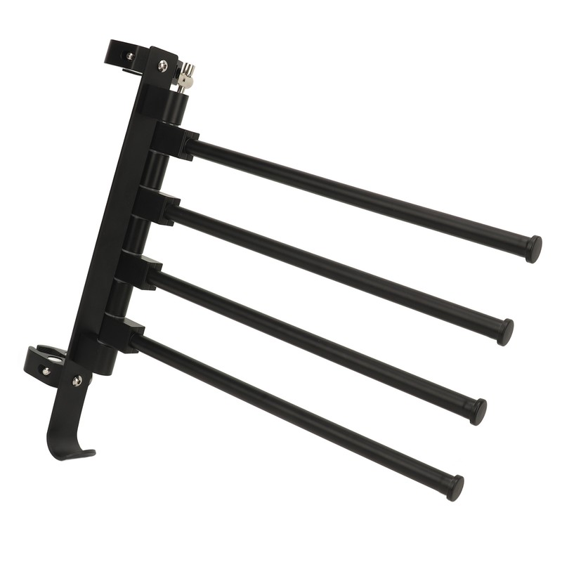 RV Clothes Drying Rack Aluminum Multifunctional Anti Rust 180° Rotatable