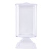 Teensery Transparent Acrylic Cosmetic Cotton Pad Holder Box Makeup Nail