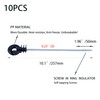 Tighall 10Pcs Long Electric Fence Insulator Screw-in Insulator Fence Post