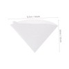 KICHOUSE 100Pcs Coffee Cone Filters Cone Shaped Paper Filters for