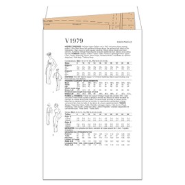 VOGUE PATTERNS V1979B5 Women's Dresses B5 (36-38-40-42)