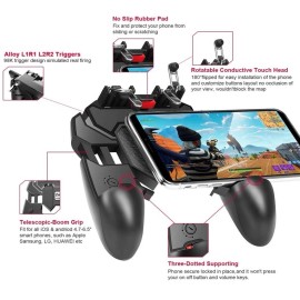 Unbranded A six-finger linkage-sensing no-delay gamepad for 4.7 to 6.5-inch phones USA