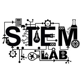 STEM Lab Vinyl Wall Decal - Science Technology Engineering Mathematics Decoration - Kid's Classroom Wall Decoration Sticker - 10" x 20"