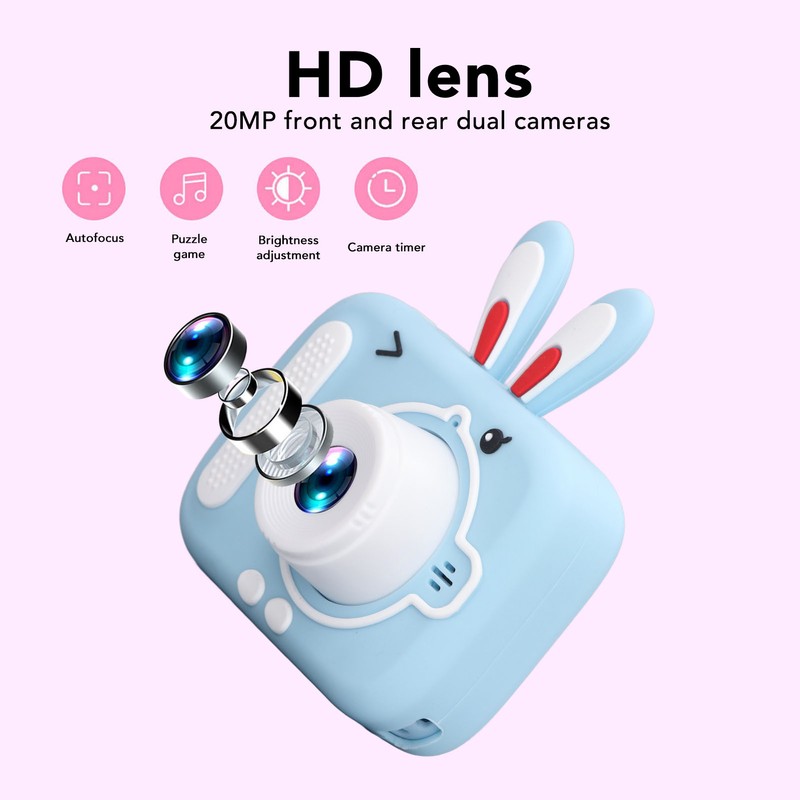 Kids Camera Digital 20MP Child Selfie Toy Toddler Christmas Birthday