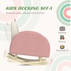Qaba Kids Rocking Chair, Princess Crown Toddler Chair, Children's Armchair