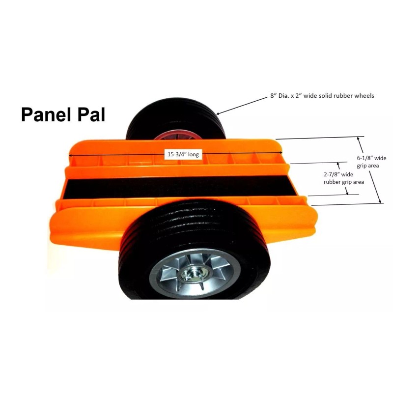 Panel Dolly, Drywall Cart, Slab Dolly, Plywood Dolly, 8" Heavy