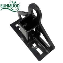 EUHMUOD Trailer Hitch for Lawn Mowers with 1-1/4" Receiver, Heavy Duty 6mm Steel Bolt-On Hitch Compatible with Zero Turn Mowers, Tractors, Golf Carts, ATVs & Utility Vehicles