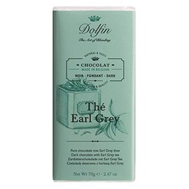 Dolfin Dark Chocolate Bar with Earl Grey Tea-70g