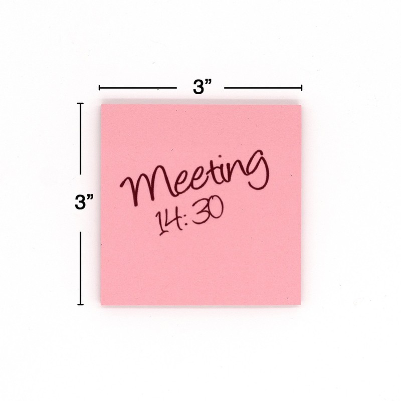 Emraw Sticky Notes Stick It Stickies, Plain Small 3" x