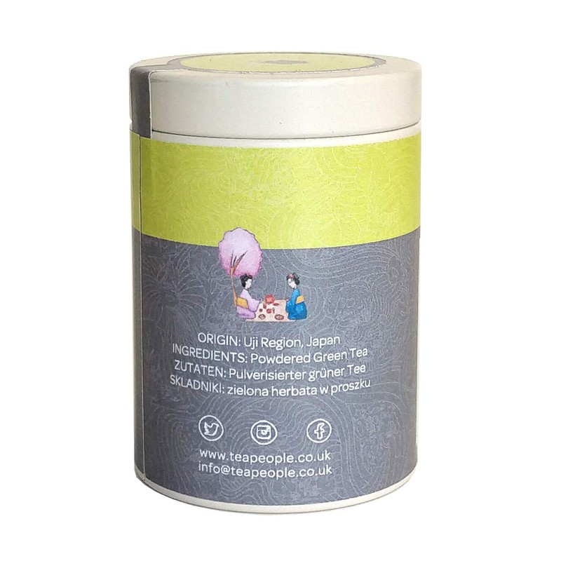 Tea People Matcha Silver - 30g Loose tea tin