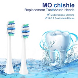 Replacement Toothbrush Heads for Phillips Sonicare Electric Toothbrush Click-on Handles 10 Pack White