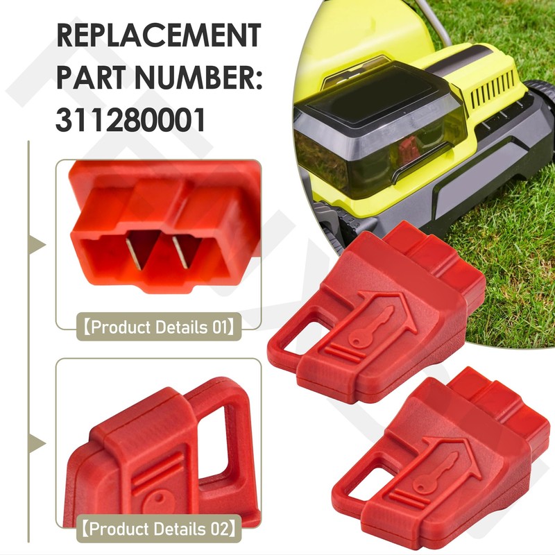 FENXDN 2 Pack 311280001 Start Key Compatible with Ryobi 40V