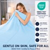 Seyfote Summer Cooling Comforter King Size, Blue & Gray, 90