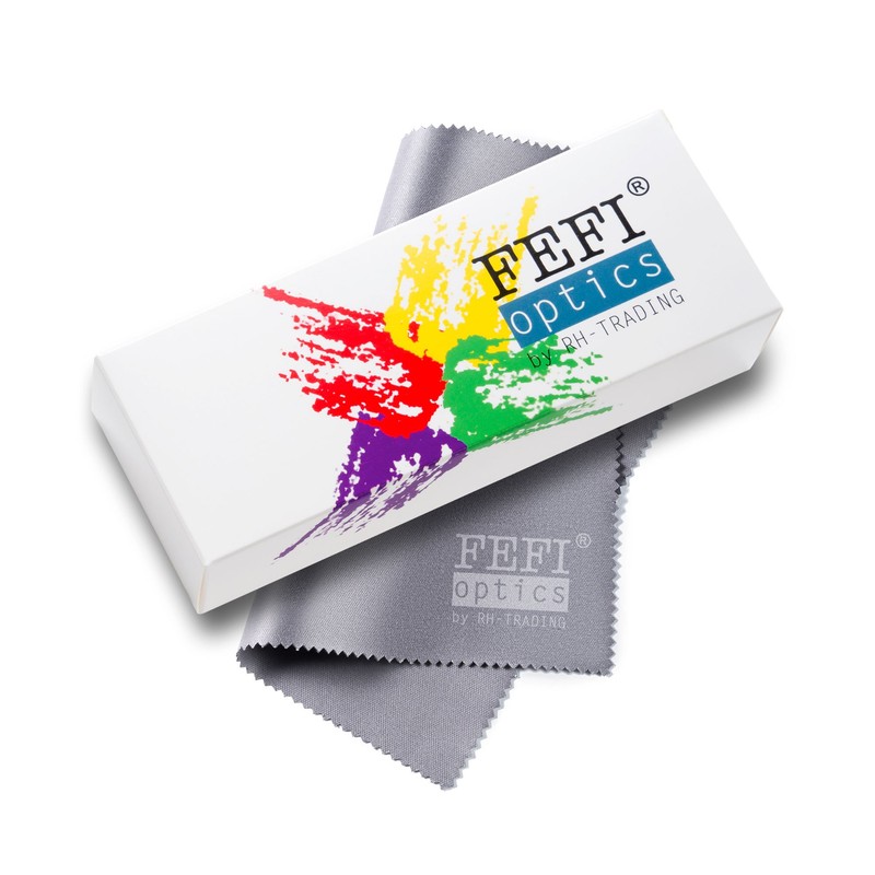 FEFI Hardcase Glasses Case Nature Embossed Flower Design, orange