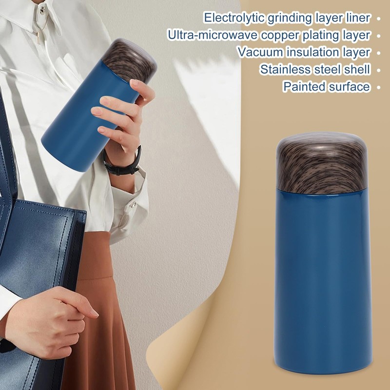 Risipu 150ml/5oz Small Water Bottle, Stainless Steel Mini Flask for