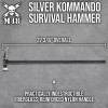 M48 Silver Kommando Survival Hammer, Stainless Steel Head, 37 3/8"