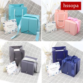 hssopa Preserved Real Red Rose with S925 Sterling Silver Necklace, Eternal Rose with I Love You Necklace in 100 Languages Girlfriend Her, Necklace in 100 languages