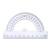 Drawing Compass and Plastic Math Protractors 180 Degree,6 Inch Swing