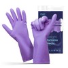FMP Brands X-Large Purple Latex Dish Gloves, 3 Pairs, 12
