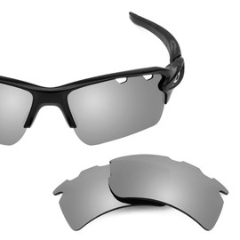 Revant Replacement Lenses Compatible With Oakley Flak 2.0 XL Vented (Low Bridge Fit), Polarized, Elite Titanium Mirrored