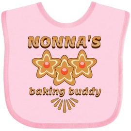 inktastic Nonnas Baking Buddy Grandchild Baby Bib Pink 41fa7