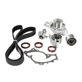 Timing Belt Kit Water Pump 3.0L 3.3L Fit for Camry 2001-2006 for Highlander 2001-2007 ES300 2002-2006, 3.3L for Sienna 2004-2006 Solara 2004-2008 RX330 2004-2006 with Tensioner Upper Bearing