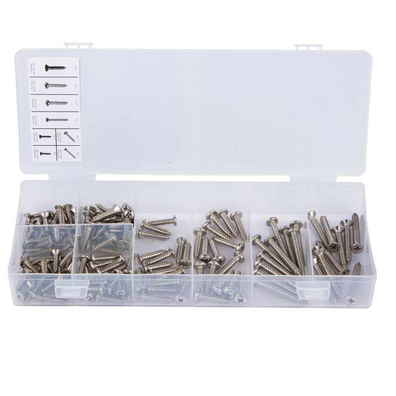 Blue Spot 40544 Stainless Steel Screw Assortment (140-Piece)