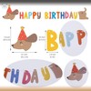 KARAQY Dachshund Dog Birthday Garland - Long Sausage Wiener Dog