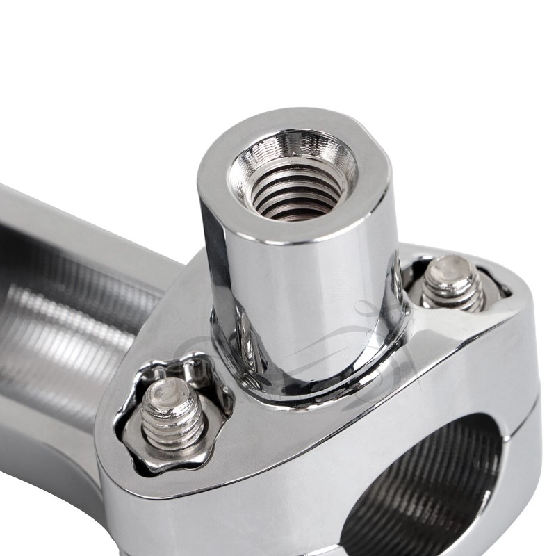 Unbranded Chrome 2" Risers 1" Handlebar Clamp For Harley Softail
