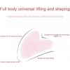 - Gua Sha De Piedra De Cuarzo Rosa 100% Auténtica