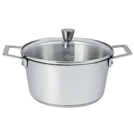 Cristel 1826 Collection 1.5 Qt. Stewpan, Made in France, 18/10 Stainless Steel, 3-Ply Construction, Double Riveted Fixed Handle, Oven and Dishwasher Safe