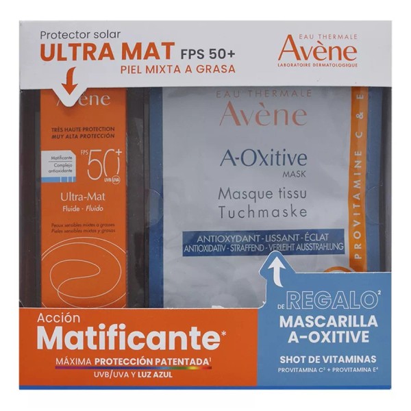 Avène Kit Avene Bloq Ultra Mat Fps50+ 50ml + Mascarilla A Oxitive